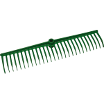 RASTRELLO X GIARDINO 28 DENTI CURVI IN PPL 55CM